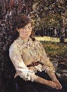 Valentin Serov Girl in the Sunlight Portrait of Maria Simonovich France oil painting artist
